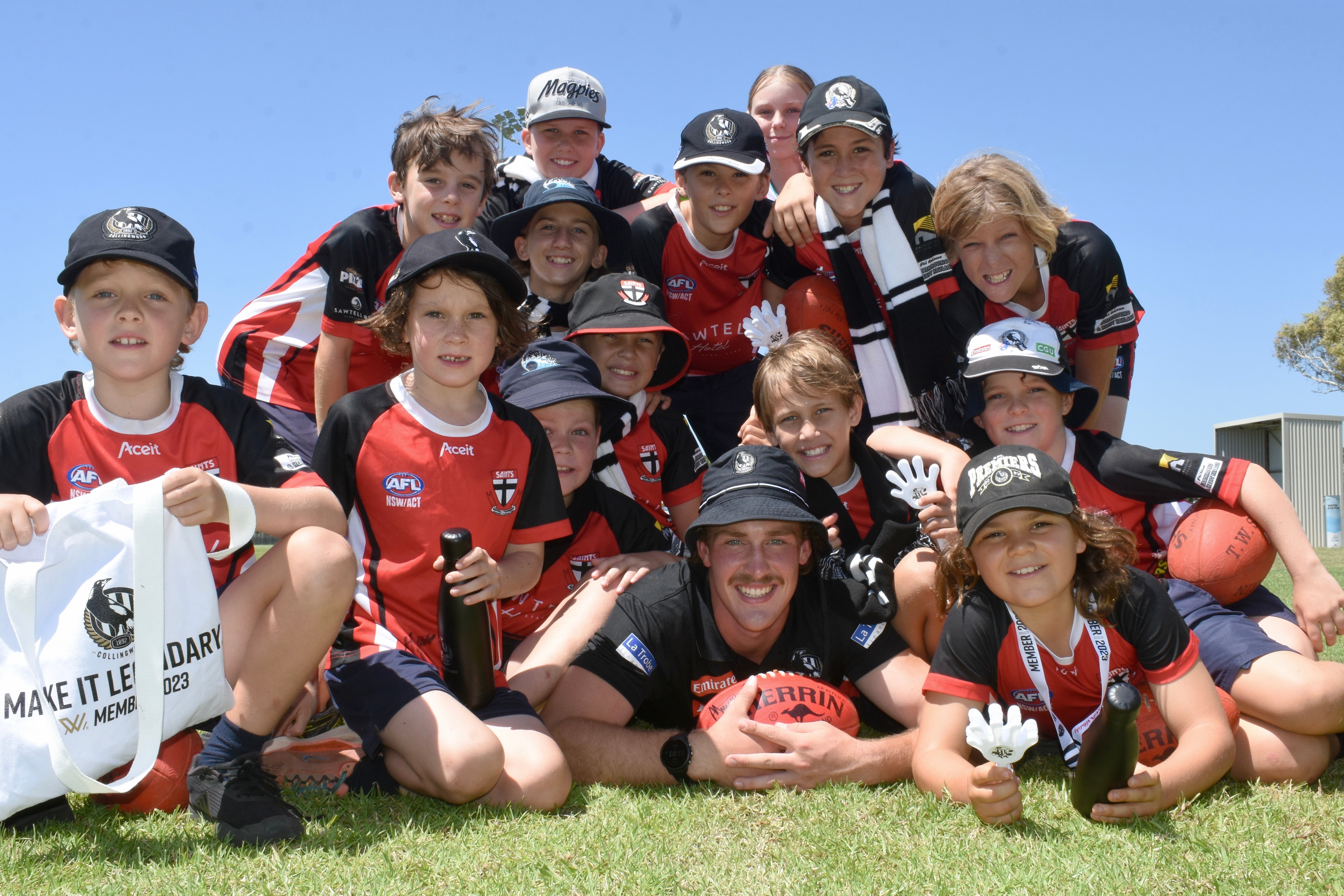 Shortly after being drafted by Collingwood, Angus Anderson returned to Sawtell Toormina to assist juniors at the club he grew up playing for.