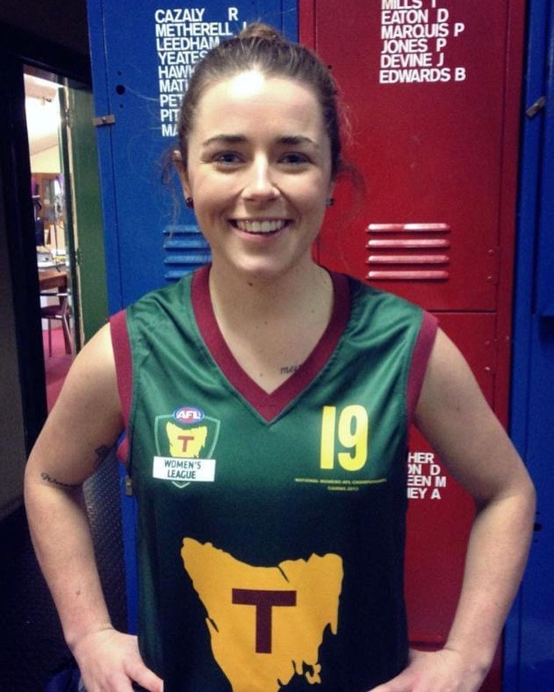 Jess Wuetschner while representing Tasmania