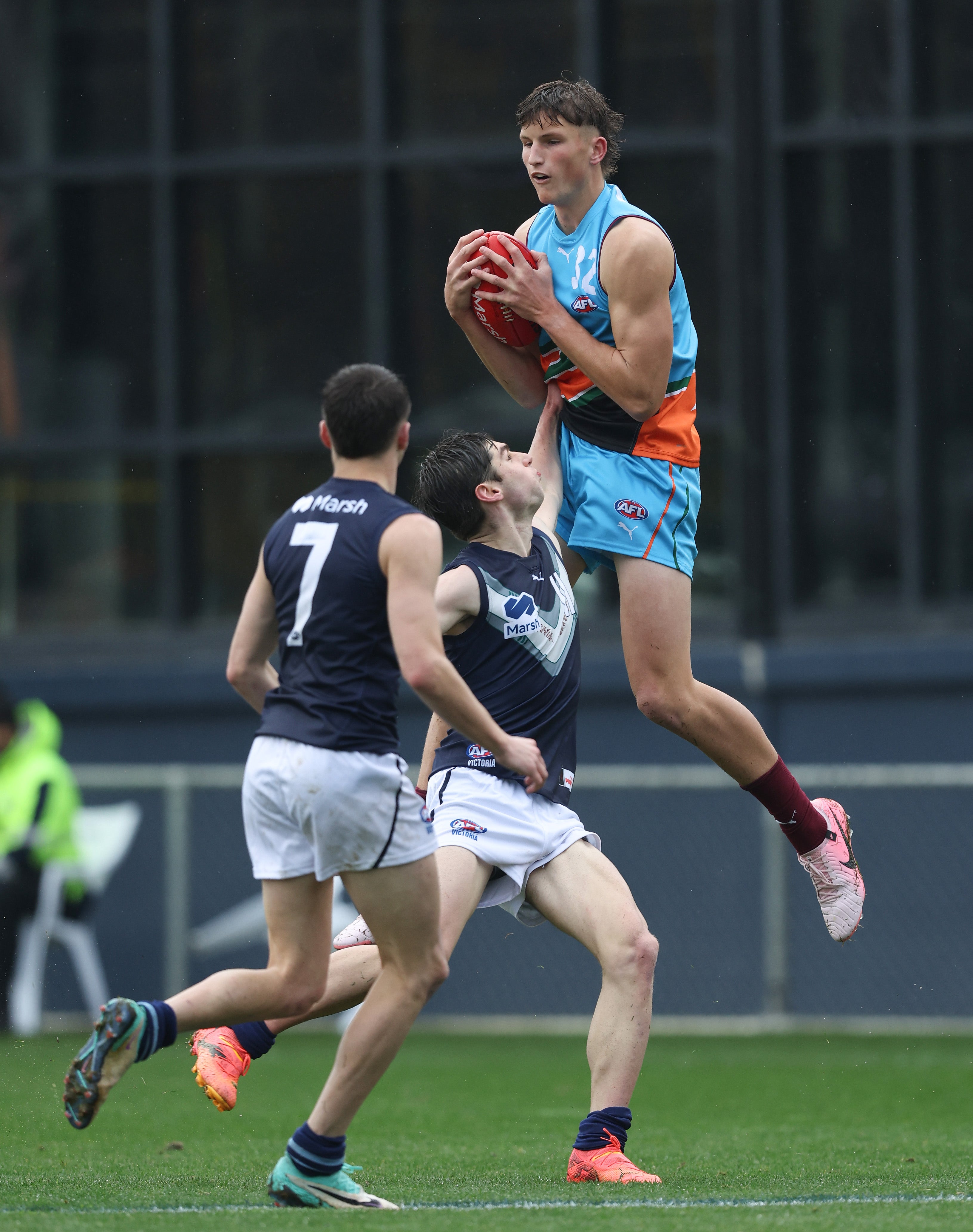 Jobe Shanahan rises for the Allies